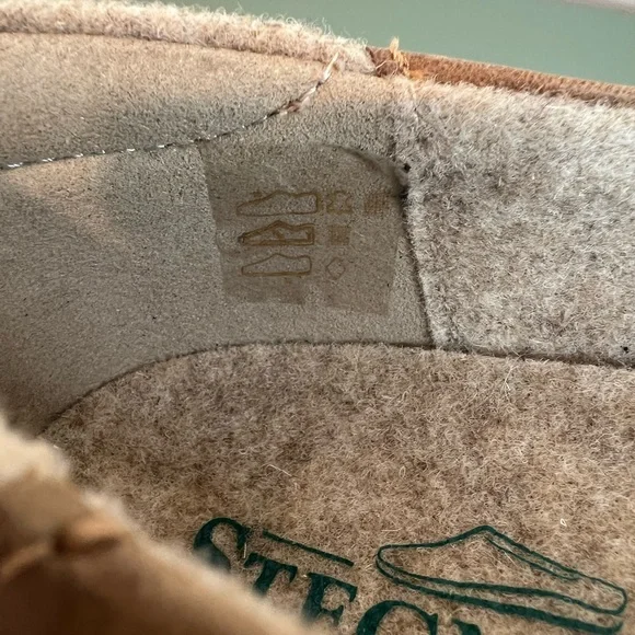 Stegman Brown Leather Loafers Liesl Leather Skimmer Wool Lined Womens 8 Shoes - Picture 10 of 11